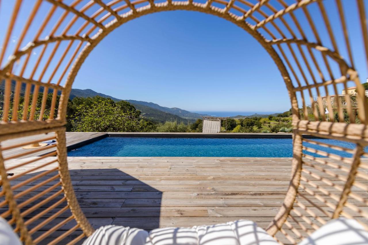 Terre de Maquis, maison d'hôtes vue mer Corse Sari-D'orcino Extérieur photo