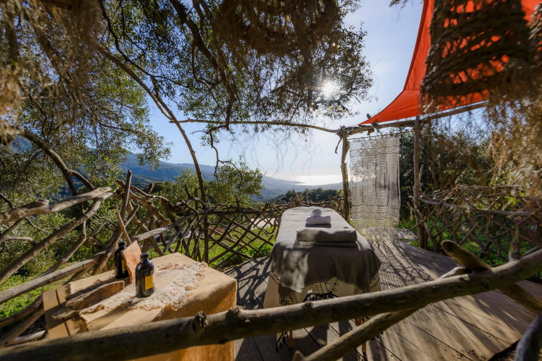 Terre de Maquis, maison d'hôtes vue mer Corse Sari-D'orcino Extérieur photo