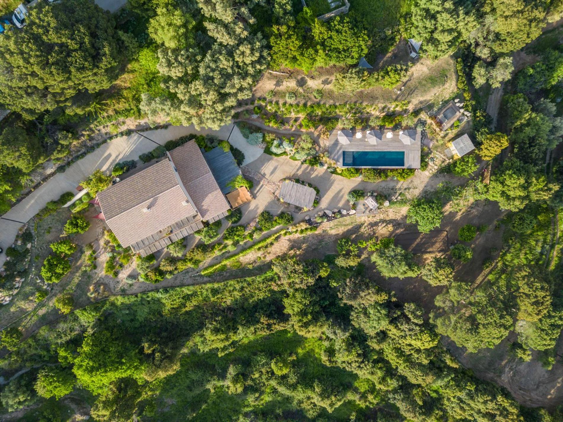 Terre de Maquis, maison d'hôtes vue mer Corse Sari-D'orcino Extérieur photo